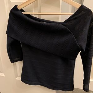 Anthro 3/4 sleeved top